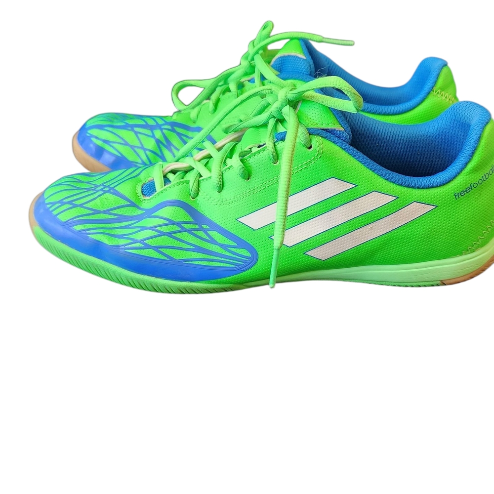 Adidas Men's Neon Green and Blue Athletic Shoes Sz 8